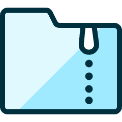 Folder Zip Icon from Ultimate Duotone Set