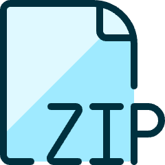 Zip File 2 Icon from Ultimate Duotone Set