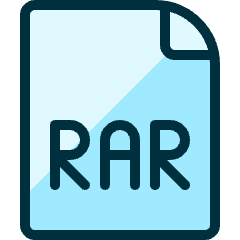Zip File Rar Icon from Ultimate Duotone Set