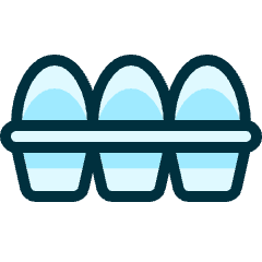 Animal Products Eggs Icon from Ultimate Duotone Set