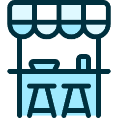 Asian Food Kiosk Icon from Ultimate Duotone Set