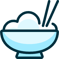 Asian Food Rice Icon from Ultimate Duotone Set