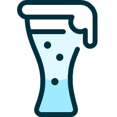 Beer Glass Foam Icon from Ultimate Duotone Set