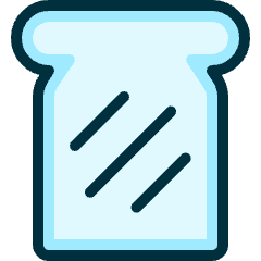 Bread Slice Icon from Ultimate Duotone Set