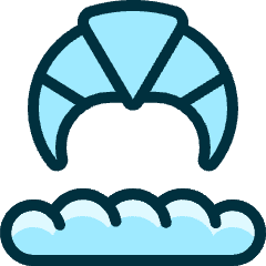 Breakfast Croissant Icon from Ultimate Duotone Set