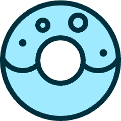 Donut Icon from Ultimate Duotone Set