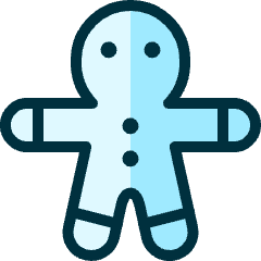 Gingerbread Man Icon from Ultimate Duotone Set