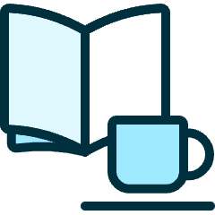 Coffee Read Icon from Ultimate Duotone Set