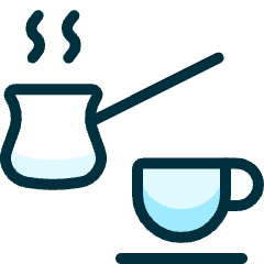 Coffee Turkish Icon from Ultimate Duotone Set