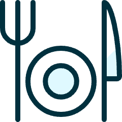 Restaurant Eating Set Icon from Ultimate Duotone Set