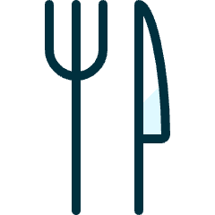 Restaurant Fork Knife Icon from Ultimate Duotone Set