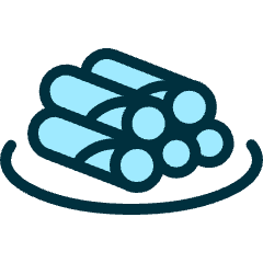 Exotic Food Rolls Icon from Ultimate Duotone Set