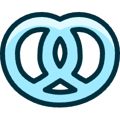 Fast Food Pretzel Icon from Ultimate Duotone Set