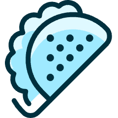 Fast Food Tacos Icon from Ultimate Duotone Set