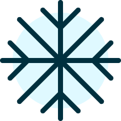 Temperature Snowflake 1 Icon from Ultimate Duotone Set