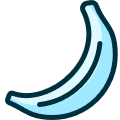 Fruit Banana 1 Icon from Ultimate Duotone Set