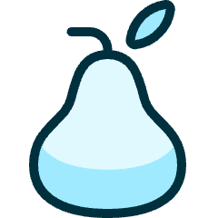 Fruit Pear Icon from Ultimate Duotone Set