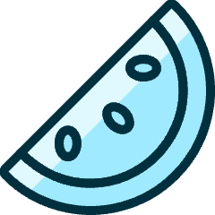 Fruit Watermelon Icon from Ultimate Duotone Set
