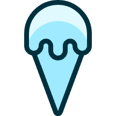 Ice Cream Cone Icon from Ultimate Duotone Set