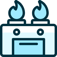 Stove Gas Icon from Ultimate Duotone Set