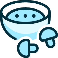 Vegetables Mushroom Soup Icon from Ultimate Duotone Set