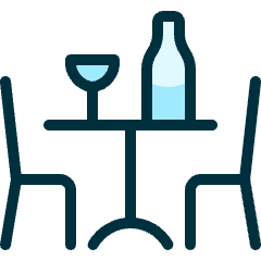 Wine Restaurant Icon from Ultimate Duotone Set