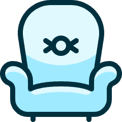 Armchair 1 Icon from Ultimate Duotone Set