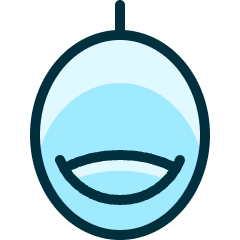 Armchair Hanging Icon from Ultimate Duotone Set