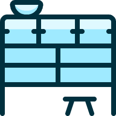 Asian Interior Furniture Icon from Ultimate Duotone Set
