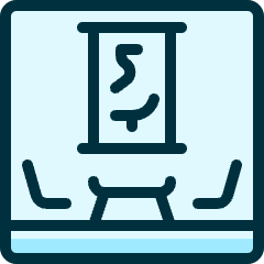 Asian Interior Painting Icon from Ultimate Duotone Set