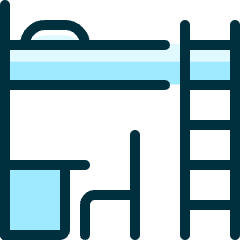 Bed Bunk Icon from Ultimate Duotone Set