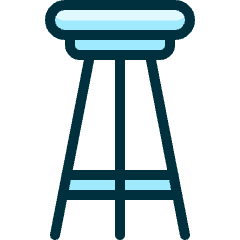 Chair Bar Icon from Ultimate Duotone Set