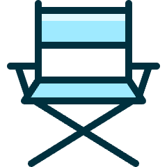 Chair Director Icon from Ultimate Duotone Set