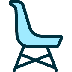 Chair Modern Icon from Ultimate Duotone Set