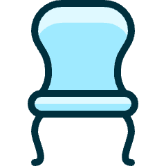 Chair Retro Icon from Ultimate Duotone Set