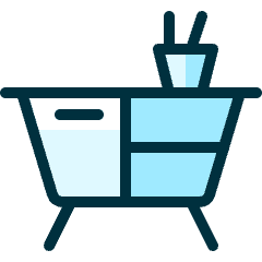 Console Table Icon from Ultimate Duotone Set