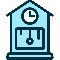 Decoration Clock Retro Icon from Ultimate Duotone Set