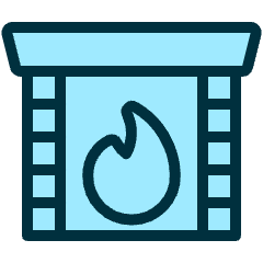 Fireplace Icon from Ultimate Duotone Set