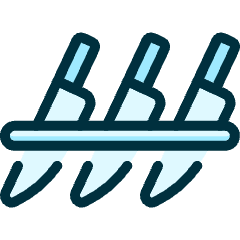 Kitchen Knife Set Icon from Ultimate Duotone Set