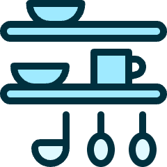 Kitchen Shelf Icon from Ultimate Duotone Set