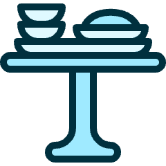 Kitchen Table Icon from Ultimate Duotone Set