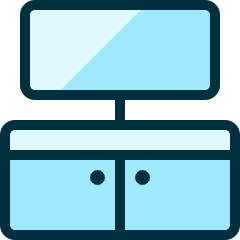 Shelf Tv 1 Icon from Ultimate Duotone Set