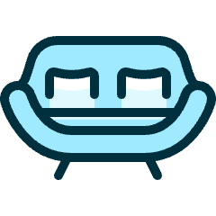 Sofa Double Modern Icon from Ultimate Duotone Set