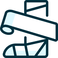 Bandage Leg Icon from Ultimate Duotone Set