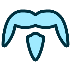 Beard Style Mustache 1 Icon from Ultimate Duotone Set