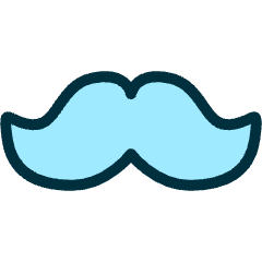 Beard Style Mustache Icon from Ultimate Duotone Set