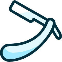 Beard Style Razor Icon from Ultimate Duotone Set
