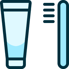 Body Care Toothbrush Paste Icon from Ultimate Duotone Set