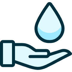Body Care Water Hand Icon from Ultimate Duotone Set