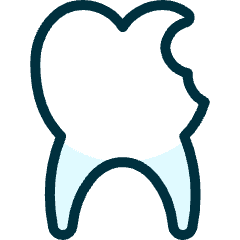 Dentistry Tooth Chipped 1 Icon from Ultimate Duotone Set